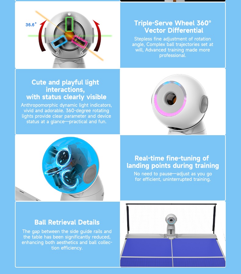 Robot de tennis de table élect - Table Tennis Robot avis et prix